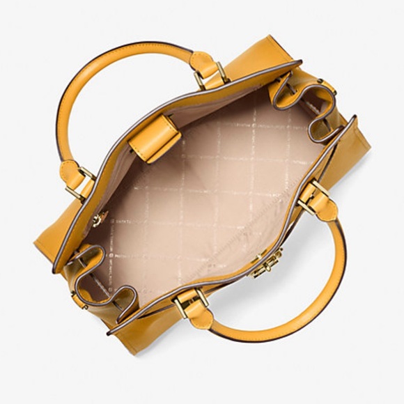 NWT Michael Kors Hamilton Medium Leather Satchel - Picture 2 of 4